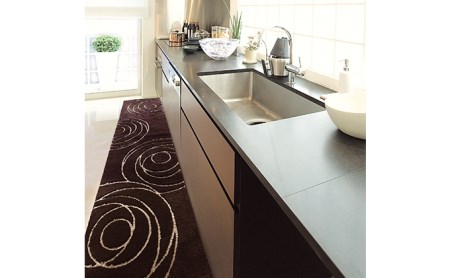 M+home　ジェネシー　インテリアマット（約55×270cm） 雑貨 日用品 モダン 抗菌防臭 吸水素材 