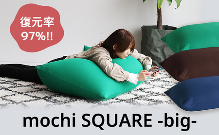 もちmochi SQUARE -big- 新生活 一人暮らし 買い替え おしゃれ クッション 枕 寝具ギフト プレゼント お祝い グリーン