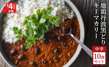 キーマカレー 地鶏丹波黒どりと京都府産黒大豆のキーマカリー 10食セット 最短4日以内発送