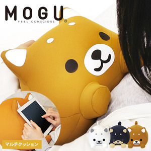 クッション MOGU モグ もぐっち わんわん 全3色 犬 アニマルクッション いぬ ビーズクッション 枕 まくら お昼寝枕 背当て 背当てクッション 抱き枕 かわいい インテリア 洗える 日用品 雑貨 ギフト プレゼント ぬいぐるみ 兵庫  ブラック