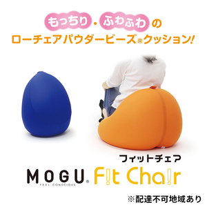 [MOGU-モグ‐]フィットチェア〔 クッション ビーズクッション リビングクッション〕 オレンジ