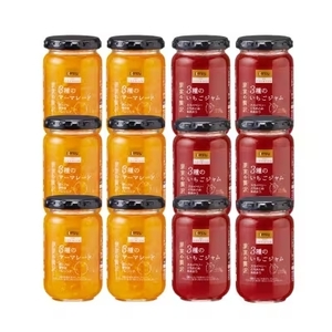 果実の贅沢 185g2種詰合せセット(各6個) 「カンピー」最上級ブランド「カンピー ザ・プレミアム」 兵庫県 丹波篠山市 ジャム フルーツ ギフト 果物 詰め合わせ 瓶入り 朝食に カンピー