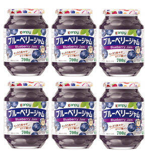 カンピー 700g ブルーベリージャム 1ケース(6本入) 兵庫県 丹波篠山市 詰め合わせ セット ジャム ジャム フルーツ ギフト 果物 詰め合わせ 瓶入り 朝食に カンピー
