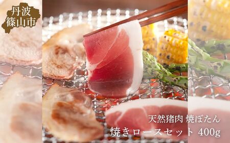 焼ぼたん ロース セット 400g (2〜3人前) 兵庫県 丹波篠山市 猪肉 いのしし肉 ジビエ料理 お歳暮 御歳暮 お正月 お取り寄せ ハレの日 お鍋 団らん ギフト お祝い プレゼント 贈り物 おおみや TS-D013-400g