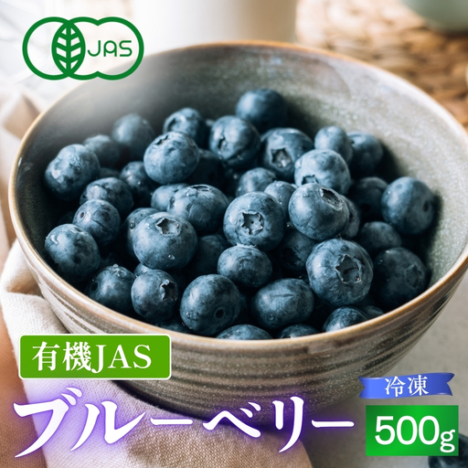 [予約数量限定]ブルーベリー 有機JAS認証 500g 冷凍 無農薬