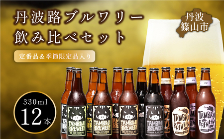 [ふるなびWEEK対象]丹波路ブルワリー クラフトビール 12本詰め合わせセット BN004 呑み比べ 詰め合わせ 飲み比べ 国産ビール ご当地ビール ビールセット 地ビール 高級 おしゃれ ビール好き FN-Limited