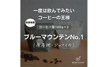 ブルーマウンテンNo.1 100g×2(粉) DW02 兵庫県 丹波篠山市 コーヒー 珈琲 カフェ好き 珈琲好き 自家焙煎 香り高い