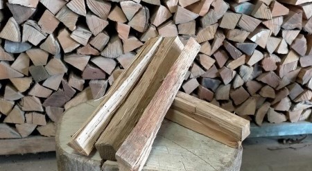 薪 小割 25kg 40cm クヌギ・ナラ・カシ 3種のミックス DA09 兵庫県 丹波篠山市