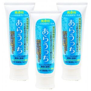 食器洗い洗剤 携帯用 旅行にもおすすめ 赤ちゃん用品にも あらうっち ジェル状 120g 3個入