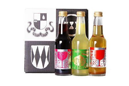 淡三節度 小鼓リキュール250ml×3本 [丹波市] ぶどう ゆず 梅