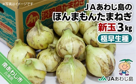 【新玉ねぎ先行受付】★発送3月中旬～★ＪＡあわじ島のほんまもんたまねぎ【3kg】極早生種