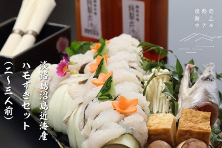【期間限定】沼島近海産の天然ハモを贅沢な鍋で。天然はもすきセット 2～3人前