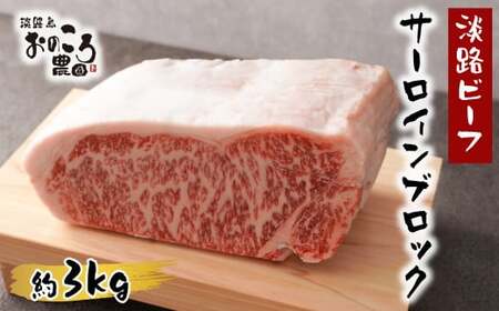 淡路ビーフ サーロインブロック 約3kg [サーロイン バーベキュー ブロック ステーキ 焼肉]