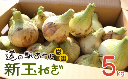 道の駅あわじ厳選新玉ねぎ5kg[発送時期2026年5月頃]