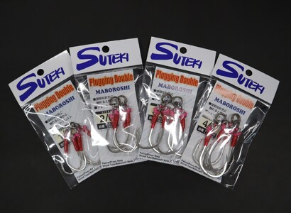 ステキ針 プラッキングダブル 幻 5袋セット(サイズ指定不可)[ 釣り具 釣り 釣り針 ルアー ジギング ブリ ヒラマサ キハダ ]