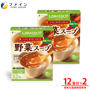 LOHASOUP 野菜スープ12袋×2個セット