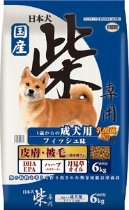 [ドッグフード]日本犬 柴専用 成犬用 フィッシュ味 6kg