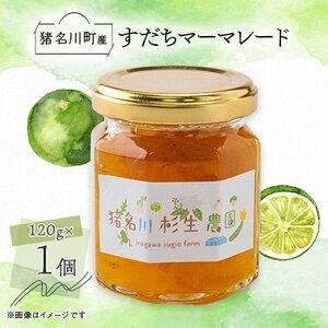 [猪名川町産]すだちマーマレードジャム 120g×1個