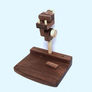 刺繍丸枠スタンド(ウォルナットC+) 丸ハンドル・針休め装備 グリップ2種付属 ※丸枠は付属しません[配送不可地域:沖縄県]