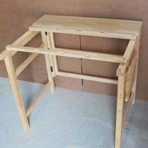 エディ工房 刺繍ワークデスク(D65)奥行65cm 折りたたみ式 刺繍枠は付属していません 受注製作