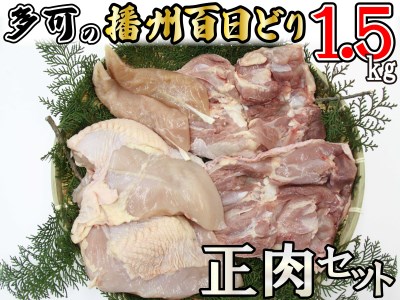 多可の播州百日どり正肉セット[008] 鶏肉 もも肉 むね肉 ささみ 冷蔵 1.5kg 播州百日どり