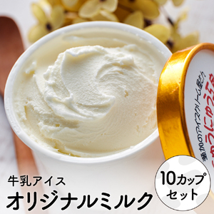 [累計1.8万個突破!]アイスクリーム詰め合わせ[オリジナルミルク(10個)]012AE02N./アイス スイーツ デザート 牛乳アイス ミルク にゅうにゅう工房 冷凍 セット 冷菓