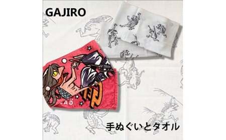 河童のガジロウ 手ぬぐいとタオルセット