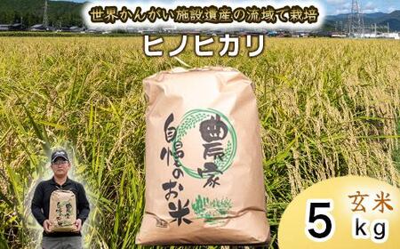 [ 玄米 ]令和7年度産 ヒノヒカリ 八千種米 お米 5kg ごはん 兵庫県産 世界かんがい施設遺産登録『西光寺野疏水路』