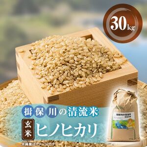 令和7年産 揖保川の清流米(ヒノヒカリ30kg) [玄米]