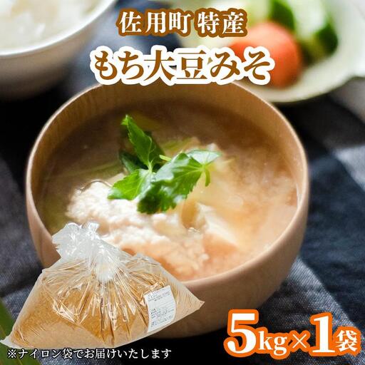 旨みとコクのもち大豆みそ 袋5kg 味噌 みそ ミソ もち大豆 天然醸造 発酵 調味料 味噌汁 みそ汁 兵庫県 佐用町