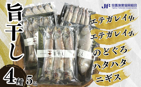 [旨干し4種5品セット]エテカレイ のどぐろ はたはた ニギス 干物 32000円 03-12