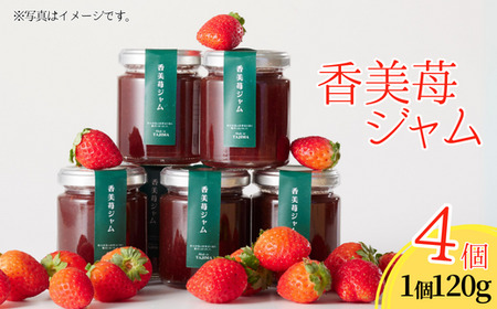 [香美苺ジャム 120g×4個]夏イチゴの最高級品種「ペチカほのか」を使用 苺 いちご ヨーグルトソース トッピングソース 朝食 兵庫県 香美町 村岡 スカイバレイ スキー場 ユースランド 12000円 18-05