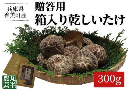 [贈答用 箱入りしいたけ 300g]きのこ キノコ 椎茸 しいたけ シイタケ 乾燥椎茸 原木乾燥しいたけ 原木栽培 最上級 肉厚 煮物 鍋 だし汁 17000円 55-02