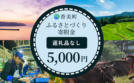 [返礼品なし]兵庫県香美町 ふるさとづくり寄附金(5,000円分)5000 5000円 五千円 以下 25-37