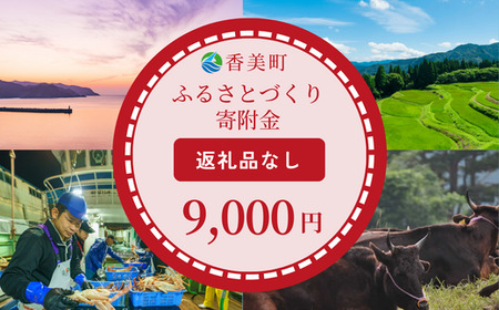 [返礼品なし]兵庫県香美町 ふるさとづくり寄附金(9,000円分)9000 9000円 九千円 以下 25-41