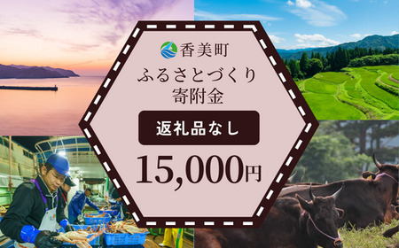 [返礼品なし]兵庫県香美町 ふるさとづくり寄附金(15,000円分)15000 15000円 一万五千円 25-43