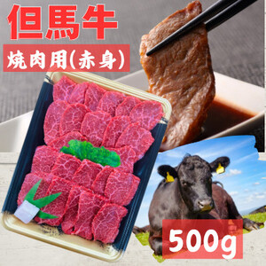但馬牛 焼き肉用(赤身 500g)[配送不可地域:離島]