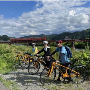 新温泉町七釜温泉発 ガイドつきポタリングツアー Eバイクで日本海の景色を満喫しよう!ペアチケット 