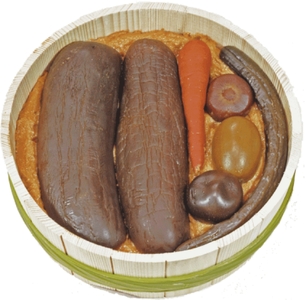 奈良漬樽詰セット 奈良漬 樽詰Y12[山崎屋奈良漬1230g] Y12