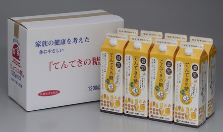 てんてきの糖プラス 果糖 甘味料 カロリー控えめ [1200g×8本] 砂糖代用 調味料 ヘルシー 天然甘味料 蜂蜜 ハチミツ ブレンド 美味しい やまと蜂蜜 楽天 通販 贈り物 ギフト プレゼント 贈り物 お歳暮 御祝 健康 奈良 なら 奈良県 奈良市 35-009