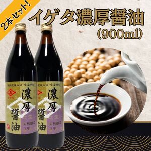 醤油 イゲタ 濃厚醤油 (900ml)醤油2本セット 株式会社井上本店 醤油 しょうゆ 老舗 おいしい 醤油 奈良県 奈良市 なら 8-006