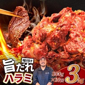 旨だれハラミ 3kg 牛肉 選べる発送時期 容量 牛肉 肉 牛 濃厚 旨味 便利 小分け お肉 牛肉 ハラミ 牛ハラミ 冷凍 送料無料 奈良県 奈良市 近藤精肉店 24-007