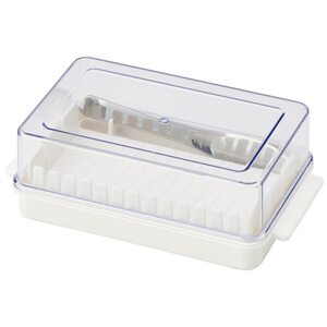 バターケース カット バターカッター ナイフ 付き 簡単 便利 日本製 ギフト プラスチック BTG1N 定量カッティングガイド付き プレゼント バターカット 保存 製菓 [スケーター株式会社] 3-012