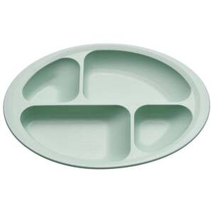 すくいやすい 仕切り プレート 食器 皿 プラスチック 丈夫 バイオマス原料使用 スケーター skater NLPS1B グリーン 緑 みどり 男性 女性 男子 女子[スケーター株式会社] 5-067