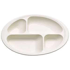 すくいやすい 仕切り プレート 食器 皿 プラスチック 丈夫 バイオマス原料使用 スケーター skater NLPS1B クリーム 男性 女性 男子 女子[スケーター株式会社] 5-068