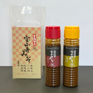 宝山寺みそ みそだれ 和風・からし味(スリムボトル) 2本 150ml×2 宝山寺味噌工房 4-092