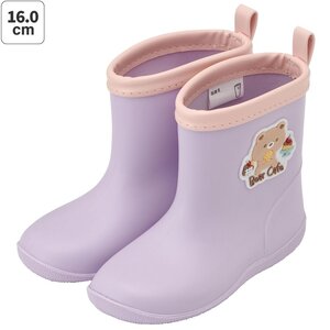 ワッペン付レインブーツ Bear Cafe 16cm 672118 5-109