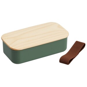 木蓋ランチボックス 容量400ml セージグリーン お弁当箱 ランチボックス 6-346