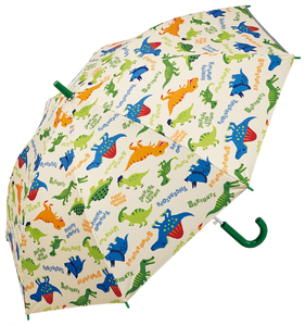 子供用 晴雨兼用 ジャンプ傘 55cm ディノサウルス 日傘 6-327