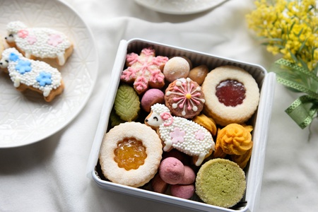 クッキー缶 ひつじ [gss01]